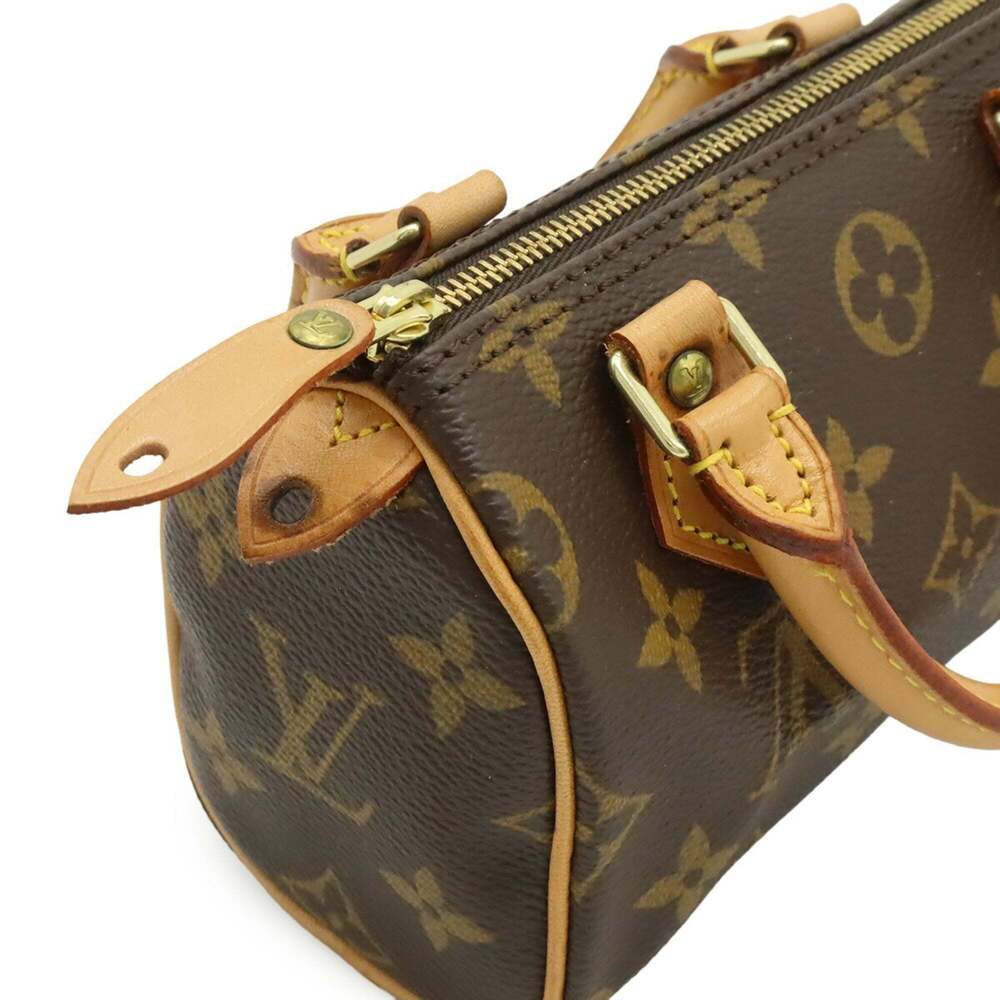 LOUIS VUITTON Brown Monogram Mini Speedy Pouch - Picture 7 of 8